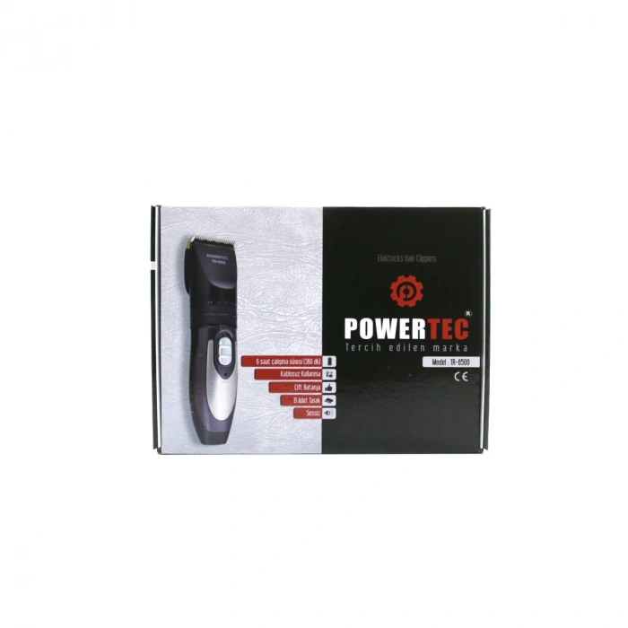 Egonex Powertec Tr-6500 Şarjlı Traş Makinesi ( Kablosuz ) ( 6 Saat Çalışma ) ( Çift Batarya )*20