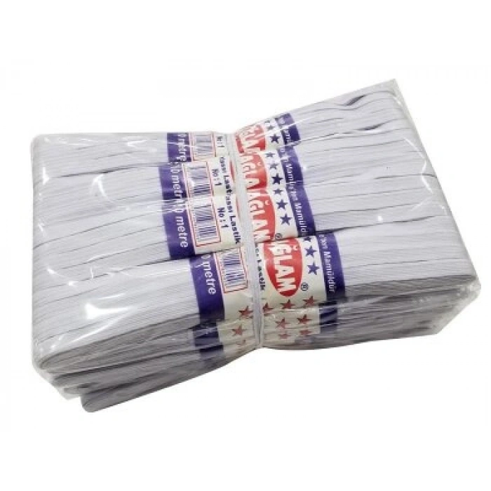 Egonex Sağlam ( Beyaz ) ( Yassı ) No-1 10mt Don Lastik*20x25