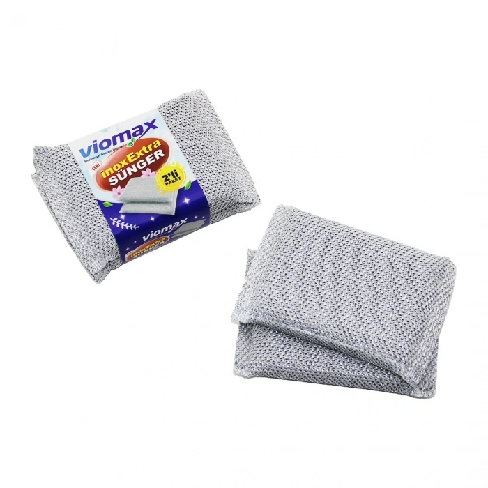 Egonex Viomax Tm-785 ( 2pcs ) ( İnox Extra ) Temizlik & Bulaşık Süngeri*24x10