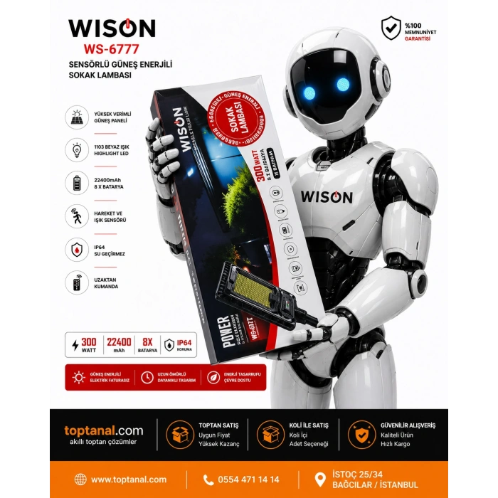 Wison WS-6777 300W Sokak Lambası