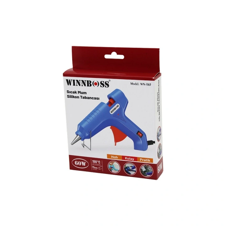 Egonex Wınnboss Wn-1163 ( 60w ) ( Anahtarlı ) ( Sıcak ) ( Kalın Mum ) Silikon Tabancası ( 190℃ & 11mm )*70
