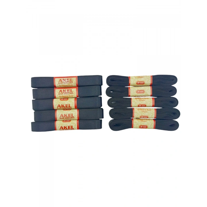 Egonex Akel ( 2cmx10mt ) ( Poşetli ) ( Siyah ) Kurdele*10x50