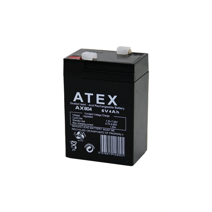 Egonex Atex Ax-604 ( Kalın ) Kuru Akü 6v-4ah Amper*20