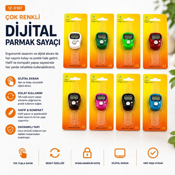 Egonex Baysa-012 ( Zikirmatik Dijital ) Parmak Sayaçı*50x20