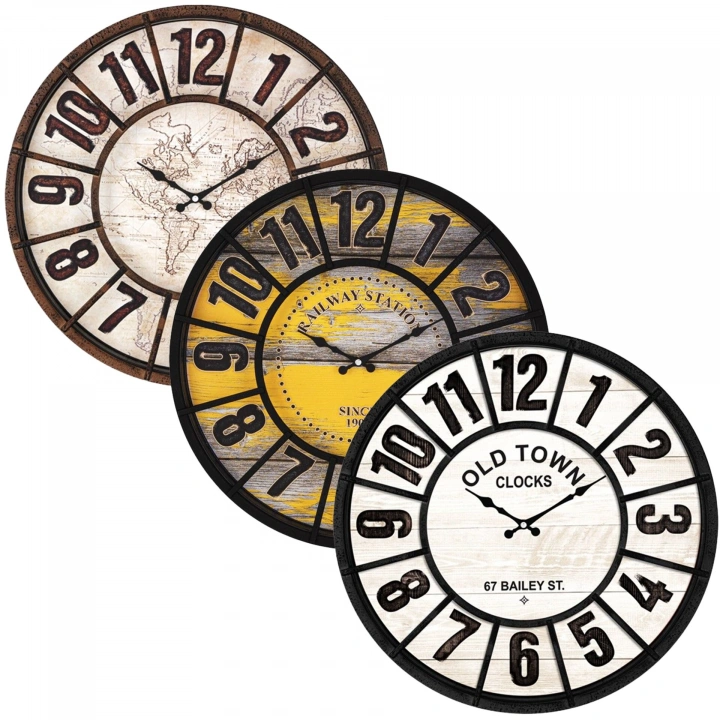 Egonex Galaxy-742-3-4-5-6-7-8 ( Plastik Çerçeve ) ( Parke -mdf Kadran ) ( Çap: 49cm )*5=k