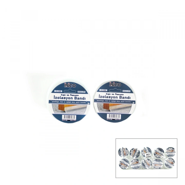 Egonex İbico İ13-088 ( 35mmx3mt ) Kapı Pencere Rüzgar & İzolasyon Bant ( Bandı )*10x10