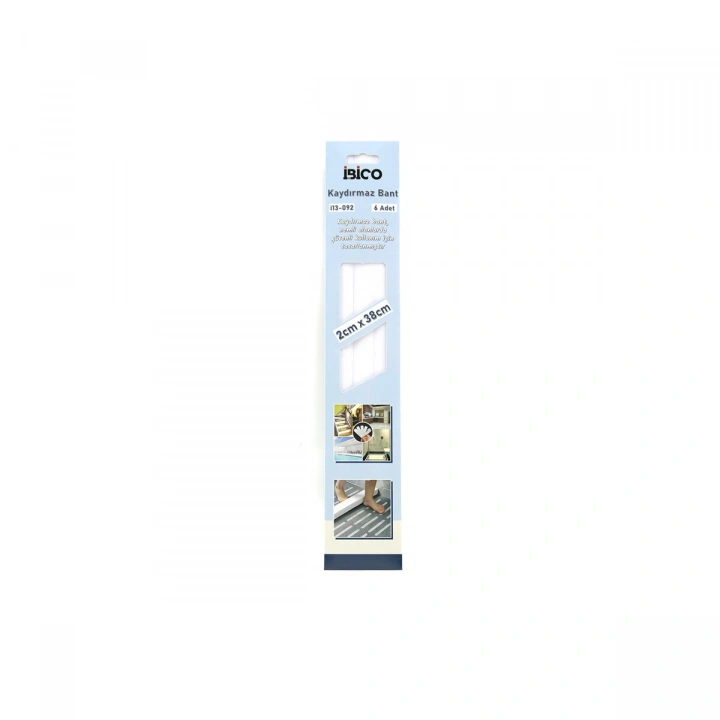Egonex İbico İ13-092 ( 6pcs ) ( 2cmx38cm ) Kaydırmaz Bant ( Nemli Alanlarda ) ( Bandı )*12x20