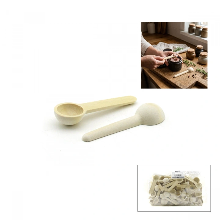 Egonex İbico İ22-402 ( 2.8cm ) ( Ahşap Bambu ) Kürek Baharat ( Kaşık & Kürek )*100x30