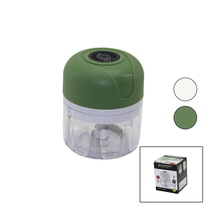 Egonex Intellıgent Mını Processor Wh-1002 ( Usb Şarjlı Mini ) 3 Bıçak ( Yedek Bıçaklı ) Blender Rondo Doğrayıcı ( 250ml & 45w ) ( Brkt-417583 )*80