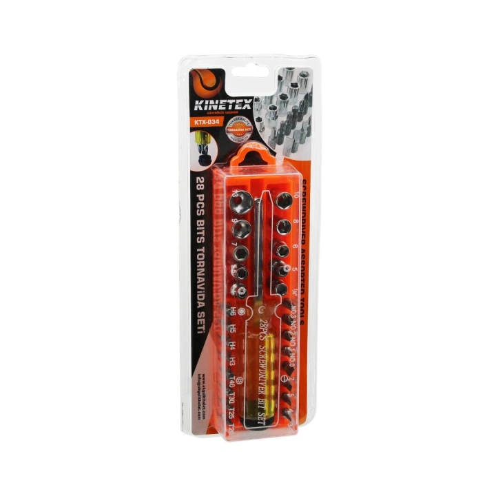 Egonex Kınetex Kınıtex Ktx-034 ( 28pcs & Çıkar Tak ) Tornavida Bits Seti*100
