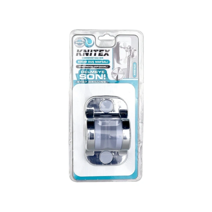 Egonex Kınetex Ktx-3024 ( Krom & Vakumlu ) Yapışkanlı Duş Askısı & Mafsal*110