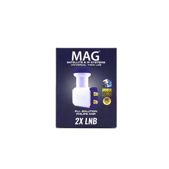 Egonex Mag ( 2li ) Uydu ( Lnb ) Unıversal Twın ( Full Hd & 3d & 0.1db )*50