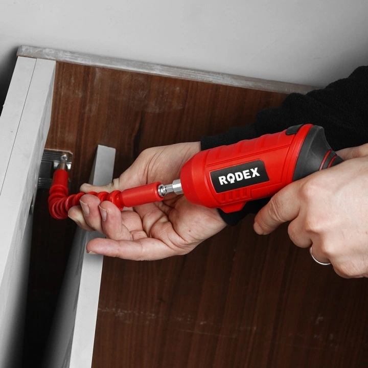 Egonex Rodex Rdx-3085 ( 2ın1 Kullanım=düz & Tabanca) (şarjlı) Tornavida (11pcs Uç) (ulaşılması Zor Alanlar Aparatı)*20