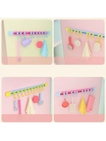 10 Kancalı Raylı Mutfak ve Banyo Düzenleyici Askı 30 cm