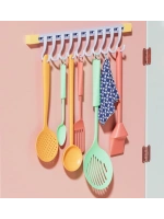 10 Kancalı Raylı Mutfak ve Banyo Düzenleyici Askı 30 cm