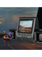 1080p Üçlü Lens Araba Dash Cam Dashcam Ön İç & Arka Hd Araba Dvr 120 ° Açı Döngü Kaydı Yerçekimi Sensörü