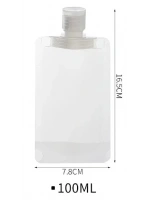 3 Adet 100ml Krem Şampuan Kabı Tekrar Kullanılabilir Set