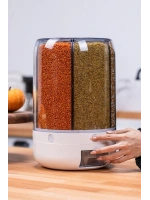 Alitech Kuru Gıda Ve Bakliyat 6lı Erzak Saklama Kabı 10 Kg