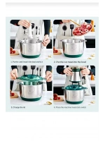 5 Litre 5 Bıçaklı Blender Kıyma Dograyıcı Robot Rondo