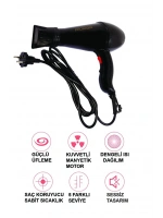Saç Kurutma Fön Makinesi 2500w Turbo Prokama