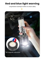 Güçlü Taktik Led El Feneri Paweınuo Sdt53 – 3800lm, 35w, Yan Cob Aydınlatma Ve Type-c Şarj Özelliğine Sahip