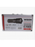Wıson 980 Profesyonel Zoomlu El Feneri | 60w – 7000 Lümen – 13.200 Mah – Type‑c – Metal Gövde