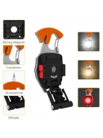 Wison Ws-5050 Çok Fonksiyonlu Tornavida Düdük Şişe Açacağı Ateş Yakıcı Mıknatıslı Type-c Şarjlı Anahtarlık Fener