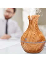 Vazo Model Ahşap Görünümlü Usb Şarjlı & Işıklı )( Hava Nemlendirici & Buhar Makine & Koku Giderici