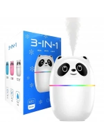3ü 1 Arada Panda Nemlendirici, Led Işık, 220 Ml Kapasite, 12 Saat Çalışma Süresi, Model A10