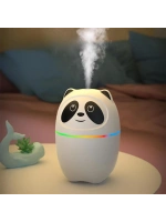 3ü 1 Arada Panda Nemlendirici, Led Işık, 220 Ml Kapasite, 12 Saat Çalışma Süresi, Model A10
