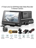 4 İnç Araç İçi Kamera Kaydedici Çift Ön Ve Arka Hd 1080p Gece Görüşlü Araç Kamerası