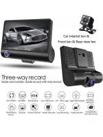 4 İnç Araç İçi Kamera Kaydedici Çift Ön Ve Arka Hd 1080p Gece Görüşlü Araç Kamerası