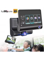 4 İnç Araç İçi Kamera Kaydedici Çift Ön Ve Arka Hd 1080p Gece Görüşlü Araç Kamerası