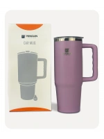 Penguin Termos Pipetli Termos Bardak 900 Ml Paslanmaz Çelik Mor