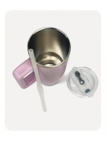 Penguin Termos Pipetli Termos Bardak 900 Ml Paslanmaz Çelik Mor