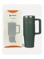 Penguin Termos Pipetli Termos Bardak 900 Ml Paslanmaz Çelik Yeşil