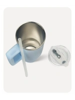 Penguin Termos Pipetli Termos Bardak 900 Ml Paslanmaz Çelik Mavi