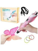 3d Kalem - 3d Pen Baskı Kalemi Yazıcı Printer + 5 Renk Filament