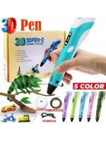 3d Kalem - 3d Pen Baskı Kalemi Yazıcı Printer + 5 Renk Filament