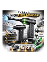Goldorion Mini Şarjlı Hava Üfleyici ve Vakumlu El Süpürgesi