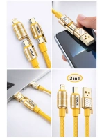 Platoon Pl-8631 4in1 Hızlı Şarj Ve Data Kablosu Type-c / Lightning / Micro Usb