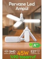 Volemi Pervane LED Ampül 3 Kanatlı 220V 45W 4500 Lümen Beyaz E27