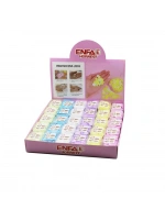 Egonex ENFA HORNEST ENF-2003 SEVİMLİ SABUNLAR (MİNİ=1.2-1.5CM) (SEYAHAT & PİKNİK & OKULDA) (160PCS ± 10) (MİX:KALP& YVRLK&ÇİÇEK)*60X12