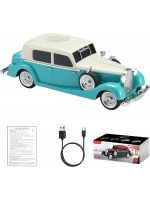 Retro Klasik Araba Bluetooth Hoparlör Kablosuz HD Ses FM Radyo YG-239