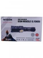 Wıson WS-6868 2500 lümen 25 wat 5000 mah Pil Şarj Edilebilir Uzun Menzilli El Feneri