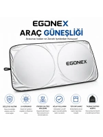 Egonex Yuvarlak Katlanabilir Oto Ön Cam Güneşlik