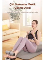 Çift Vantuzlu Mekik Çekme Plastik Spor Aleti Direnç Lastikli Egonex