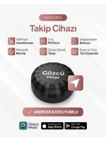 Gözcü Mega Android ve İos Uyumlu Takip Cihazı 3 Yıl Pil Ömrü Geçmişe Dönük Konum Gps Araç Motor Çocuk Gizli