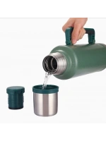 2 litre Kapasiteli Klasik Yeşil Termos