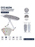Egonex Ütü Bezim Ranforce Keçe ( Lamineli ) ( Lastikli ) ( Ütü Masası Bezi ) ( 140x50cm ± 3cm)*30